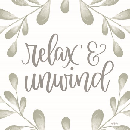 Framed Relax &amp; Unwind Print