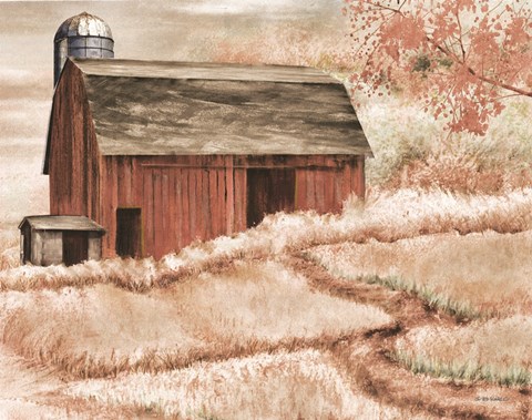 Framed Country Barn II Print