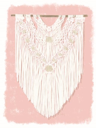 Framed Boho Wall Hanging II Print