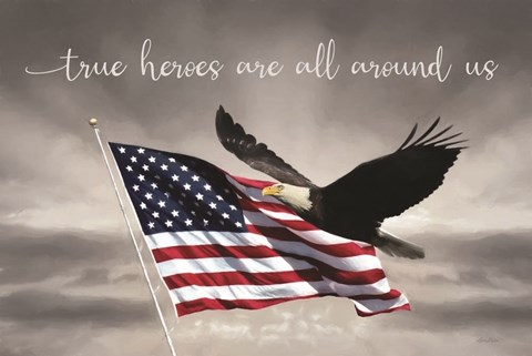 Framed True Heroes Print