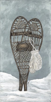 Framed Snowshoe Study Print