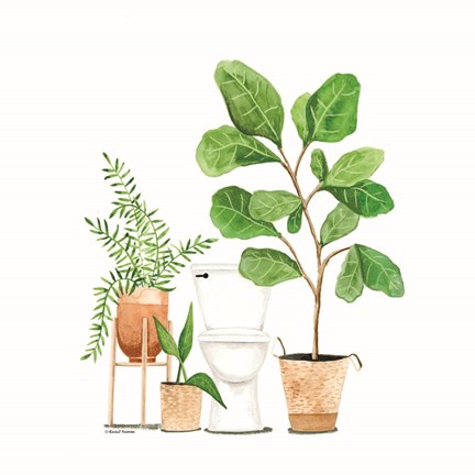 Framed Spa Day Bathroom Art Print