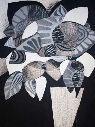 Framed Gray Areas 1 Print