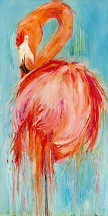 Framed Flamingo Pose Print