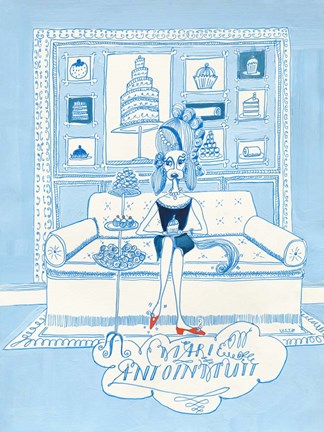 Framed Marie Antoinmutt Print