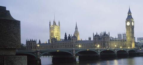 Framed Westminster Bridge, Big Ben, Houses Of Parliament, London Print