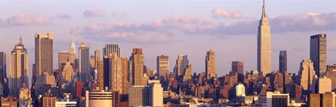 Framed Skyscrapers in a city, Manhattan, New York City Print