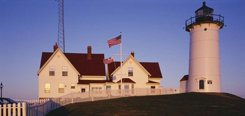 Framed Nobska Lighthouse Woods Hole Print