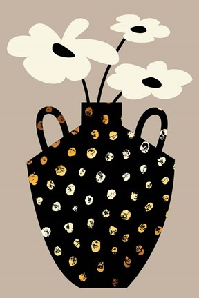 Framed Vase Floral II Print