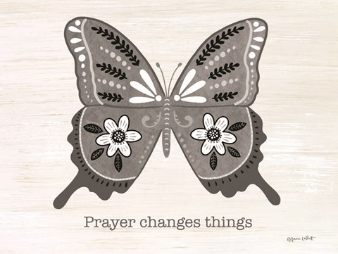 Framed Prayer Butterfly Print
