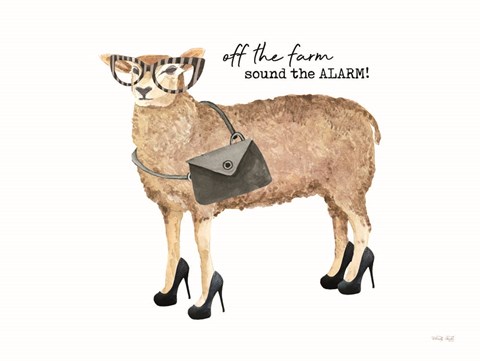 Framed Off the Farm Sheep Print