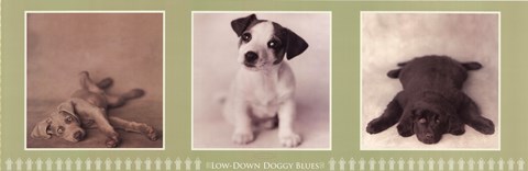 Framed Low Down Doggie Blues Print