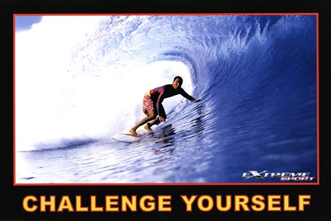 Framed Challenge Yourself - Extreme Sport Print