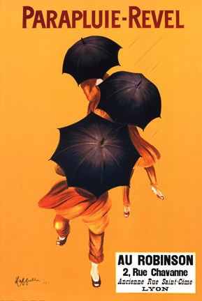Framed Parapluie-Revel Lyon Print