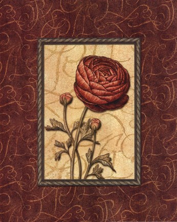 Framed Red Passion I Print