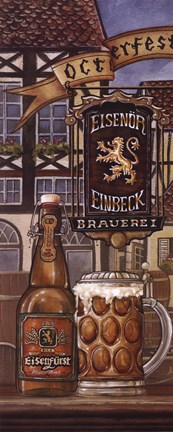 Framed German Beer Print