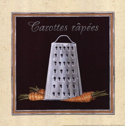 Framed Carottes Rapees Print