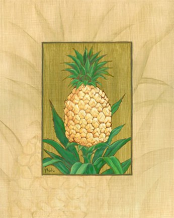 Framed Queen Pineapple Print
