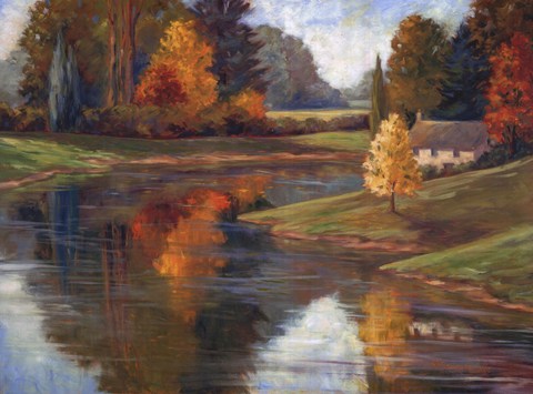 Framed Calm Waters II Print