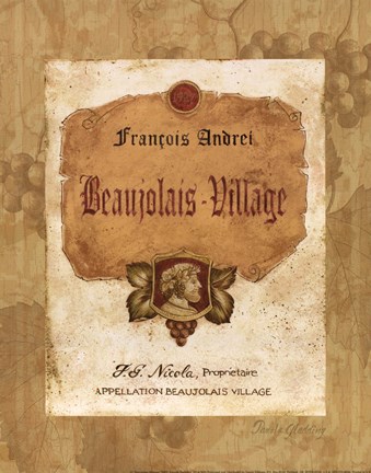 Framed Beaujolais Village Print