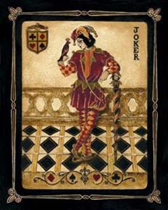 Framed Harlequin Joker Print
