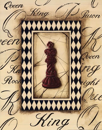 Framed Chess King Print