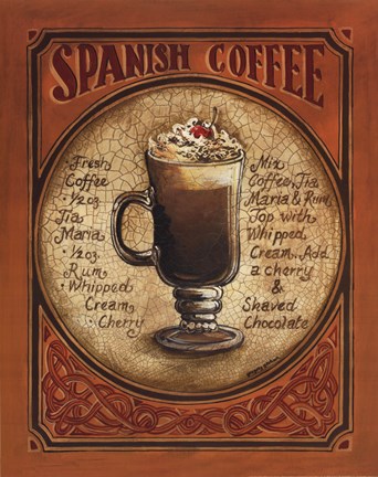 Framed Spanish Coffee Print