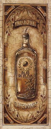 Framed Olive Oil - Rosemary Print