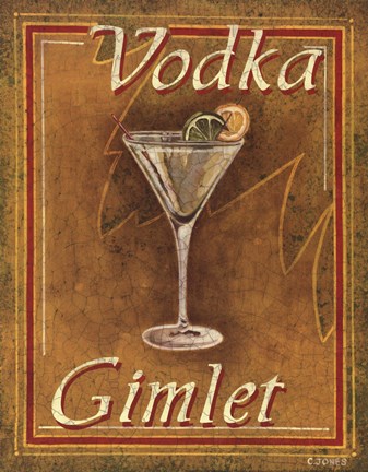 Framed Vodka Gimlet Print
