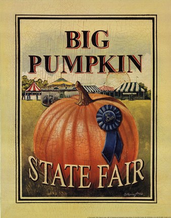 Framed Big Pumpkin Print