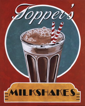 Framed Milkshakes Print