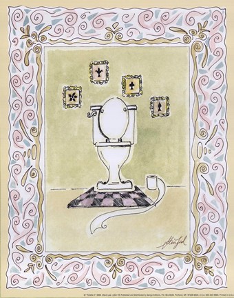 Framed Toilette II Print