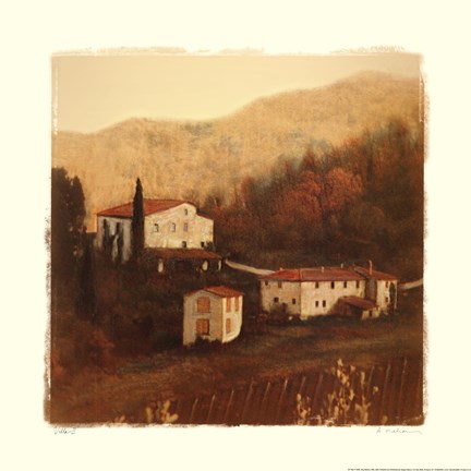 Framed Villa II Print