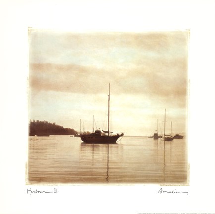 Framed Harbour II Print