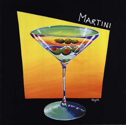 Framed Martini Print