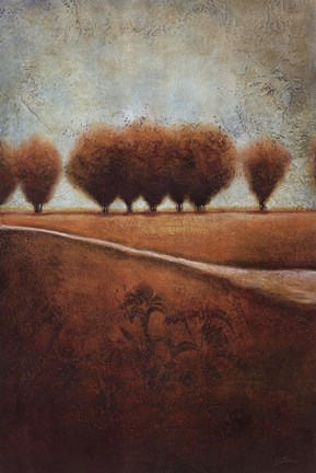 Framed Abstract Landscape I Print
