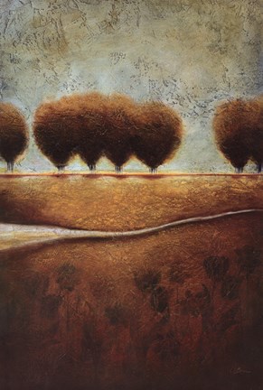 Framed Abstract Landscape II Print