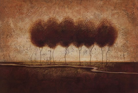 Framed Abstract Landscape IV Print