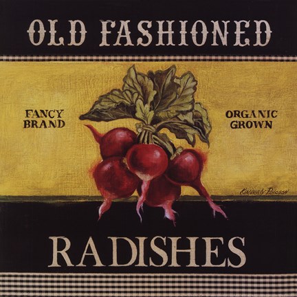 Framed Old Fashioned Radishes Print
