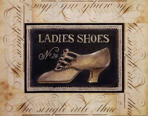 Framed Ladies Shoes No.24 Print
