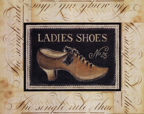 Framed Ladies Shoes No.25 Print
