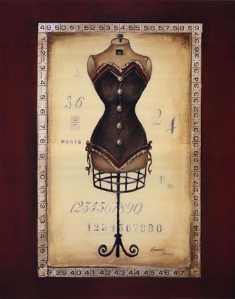 Framed Taille De Robe II Print