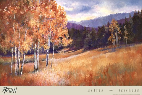 Framed Luminous Aspens Print