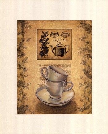 Framed Tea for Two Print
