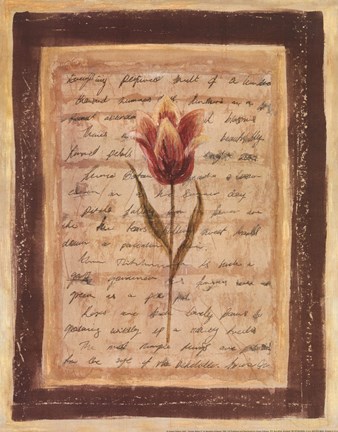 Framed Garden Notes II Print