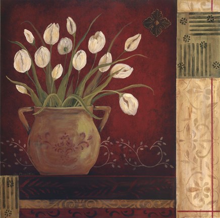 Framed Villa Tulips Print