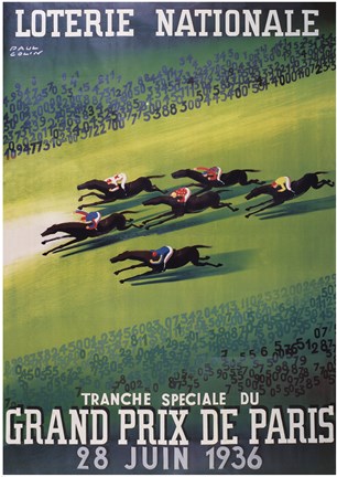 Framed Loterie Nationale Print