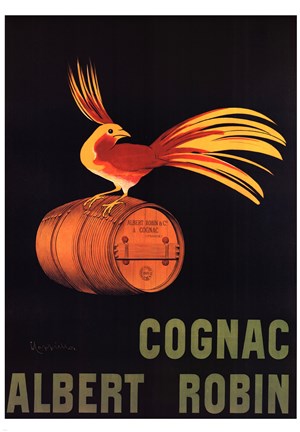 Framed Cognac Albert Robin Print