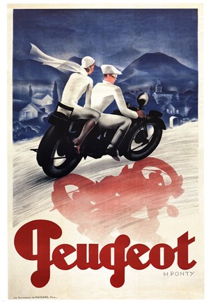 Framed Peugeot Print