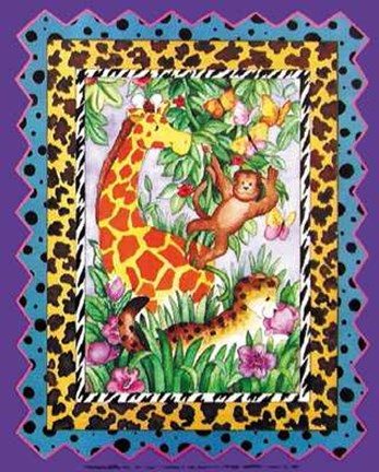 Framed Wild Jungle I Print